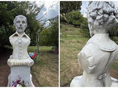 Пам'ятник Шекспіру у Полтаві викликав хвилю критики та жартів у соцмережах