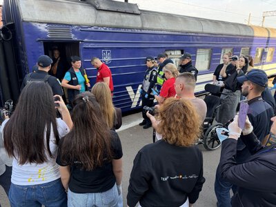 На Рівненщину прибув 15-й евакуаційний поїзд цього року: з Донеччини приїхали 36 людей