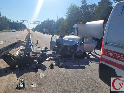 Поблизу Березівки через аварію ускладнено рух у напрямку Житомира
