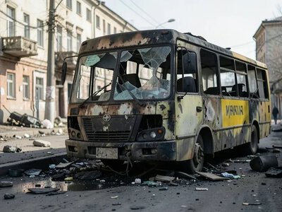 Російський дрон двічі за день атакував транспорт у Херсоні, п’ятеро поранених
