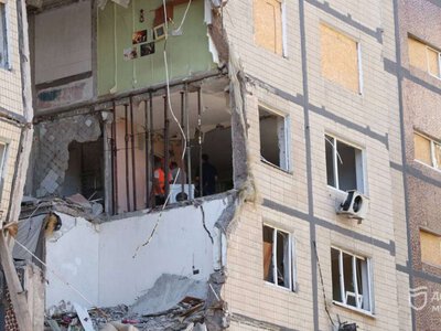 У Дніпрі готують до демонтажу під’їзд будинку на проспекті Героїв, куди влучив ворожий шахед