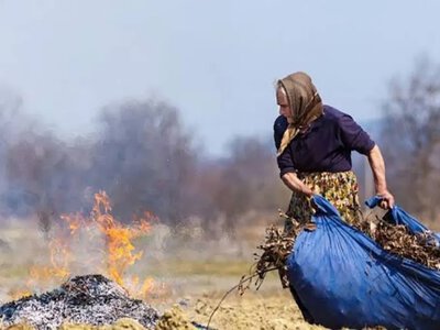На Полтавщині жінка спалила 300 тюків сіна