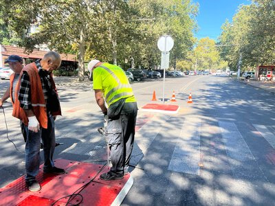 В Одесі облаштували острівець безпеки та змінили пріоритет руху на одному з перехресть