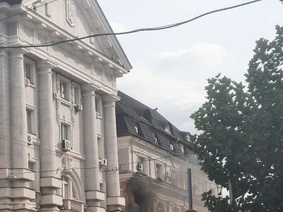 У СБУ прокоментували удар російського дрона по будівлі відомства у Києві