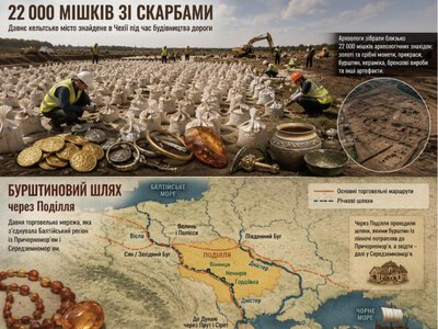 22 000 мішків із золотими скарбами було виявлено під час будівництва дороги