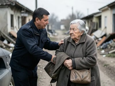 Поліцейські Бериславщини евакуювали 78-річну жительку Сагайдачного