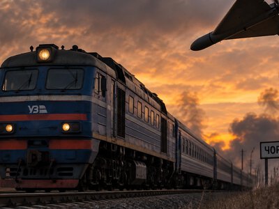 У Чорнобаївці російські шахеди вдарили по пасажирському потягу