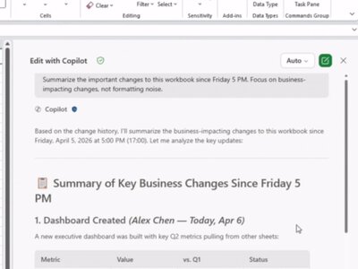 Microsoft Excel отримає “AI-полотно” для інтерактивних дашбордів