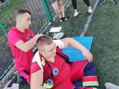У Рахові парамедики провели тренінг з домедичної допомоги для цивільних
