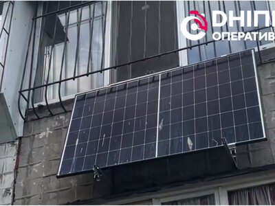 У Дніпрі чоловік перетворив сонце на резервне джерело електроенергії