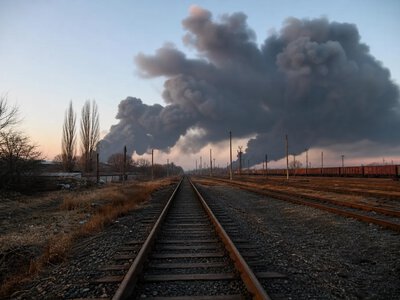 Пожежа біля колій у Лондоні зупинила поїзди до Гітроу