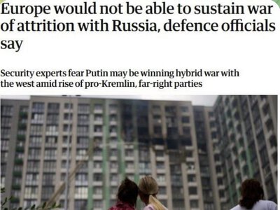 Європа не готова до затяжної війни з росією, — The Guardian
