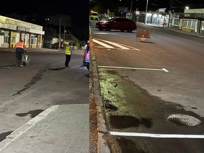 Вночі була нанесена нова розмітка на вулиці Домбровского  – чи понесуть покарання за подібні проекти ті хто їх розробив та затвердив?