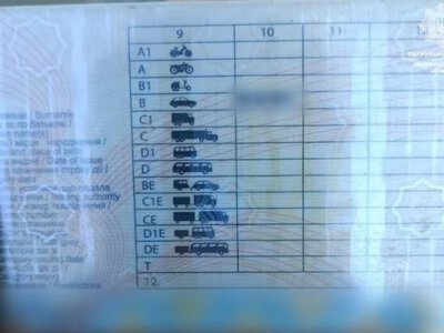 У Дніпрі патрульні виявили водія з підробленим посвідченням