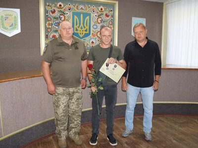 У Решетилівці військовому Миколі Бубці вручили медаль «За поранення»