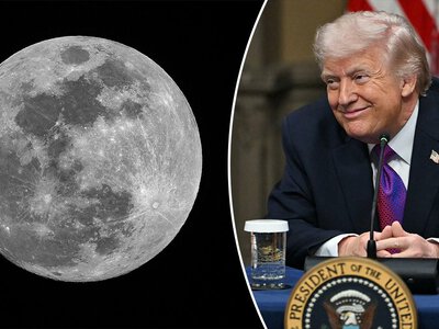 Трамп заявив «Місяць наш» і показав прапор США на Місяці