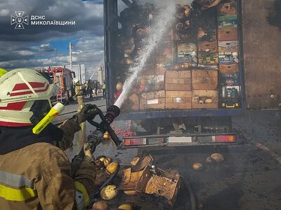 У Миколаєві горів бокс на човновій станції та причіп фури із овочами