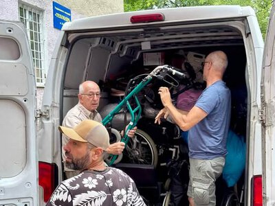 Калуська громада отримала черговий гуманітарний вантаж із німецького міста-побратима Лар