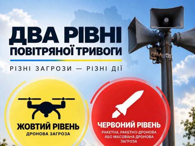 До уваги кролевчан: в Україні запровадили різні сигнали «Повітряної тривоги» залежно від типу загрози