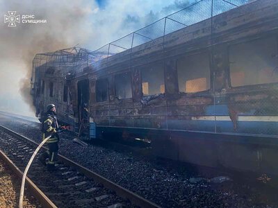 Втретє за сьогодні рашисти атакували дронами поїзд – 10 постраждалих (ФОТО, ВІДЕО)