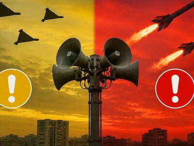 На Одещині та Миколаївщині запровадили нові рівні повітряної тривоги