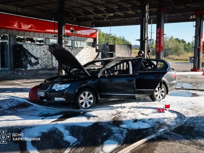 Російські безпілотники атакували три АЗС у Харкові: постраждали двоє чоловіків (фото)