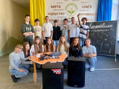 У Копанківській гімназії Калуської громади запрацював «Шкільний аудіо-хаб»