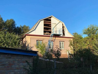 У Набутівській тергромаді уламки дрона пошкодили будинки та лінію електропередач