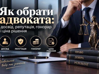 Як обрати адвоката: досвід, репутація, гонорар і ціна рішення