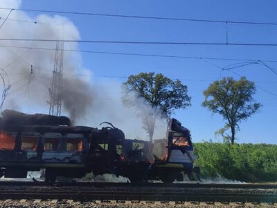 На Харківщині дрон уразив потяг Харків – Ізюм: постраждали семеро людей