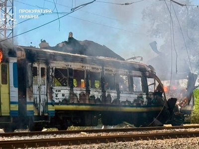 Пасажирський потяг на Харківщині росіяни атакували «Геранню-3»