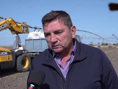 Колаборант Валерій Черкашин має проблеми зі збутом зерна на Херсонщині