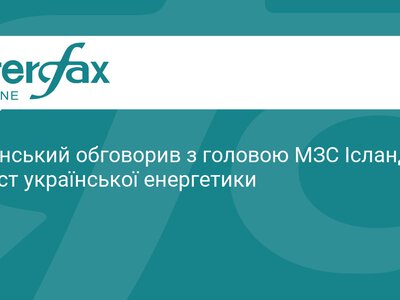 Зеленський обговорив енергетику з главою МЗС Ісландії