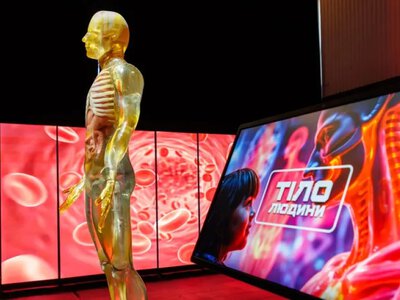 VR, штучний інтелект та 3D-органи: у Києві відкрили вражаючий мультимедійний проєкт про тіло людини