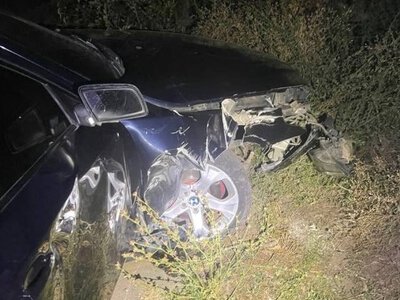 У Запоріжжі п'яний водій BMW без прав влетів електроопору