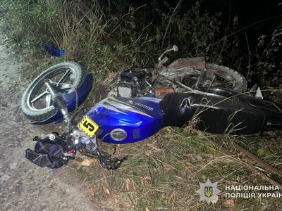 На автодорозі Почаїв – Зборів мотоцикліст постраждав у ДТП під час обгону