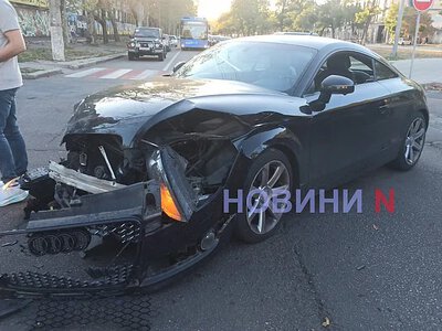 Два Audi зіткнулися у Миколаєві