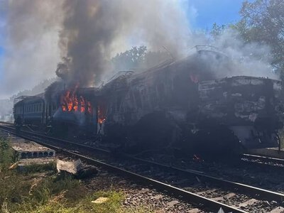 «Наслідки ворожого удару по Київщині»: пошкоджено будинки та залізничну інфраструктуру у трьох районах