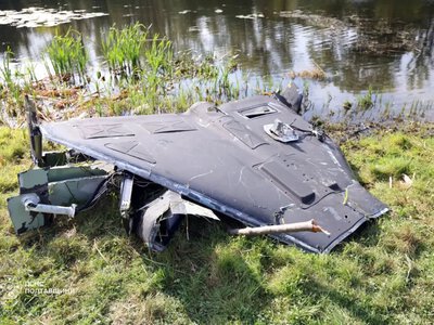 З водойми на Полтавщині дістали залишки ворожого дрона