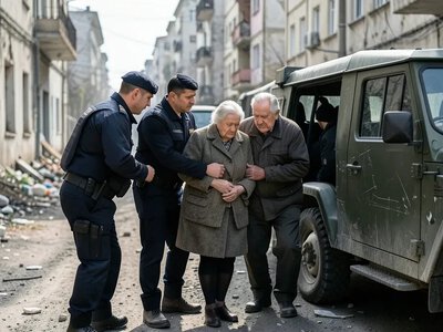 Поліція евакуювала подружжя похилого віку з небезпечного району Херсона