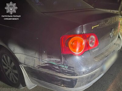 У Сумах нетверезий водій наїхав на іншу автівку