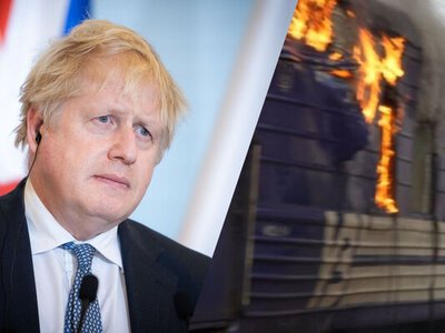 Спотворена логіка Путіна: Борис Джонсон відреагував на атаку на потяг біля Польщі
