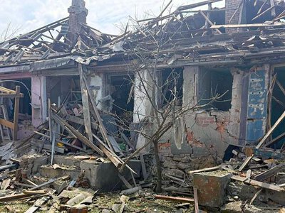 Вчера прилетело по домам Изюмчан