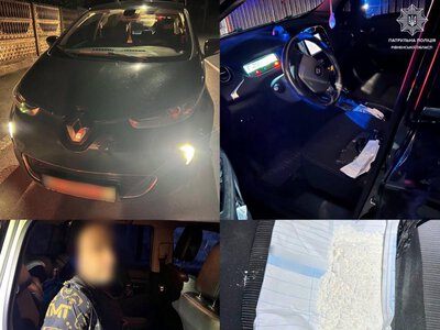 У Рівному водій без прав намагався втекти від патрульних: у авто знайшли згорток із порошкоподібною речовиною