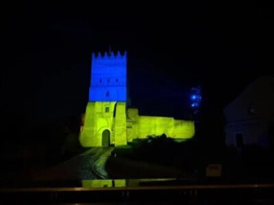 В’їзну вежу Луцького замку підсвітять кольорами українського прапора