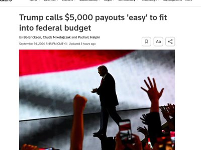 Трамп заявив про можливість легко виплатити по $5 тисяч усім дорослим американцям – Reuters