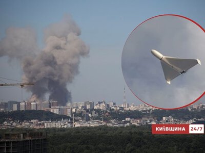Атака дронів на Київ: ворожі БпЛА влучили в АЗС у Голосіївському та Дарницькому районах, є поранені