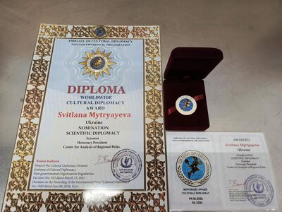 Ужгородку Світлану Мітряєву нагороджено Міжнародною премією Культурна дипломатія