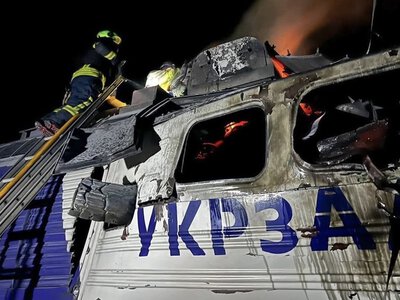 РФ атакувала локомотив на Волині та вдарила дронами по Києву: є загиблий і поранені