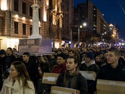 У Сербії студенти подали список кандидатів на парламентські вибори